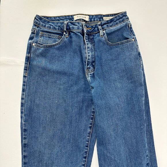 PacSun Mom Jean Women's size 29 Medium Wash Blue Denim Jeans - Picture 2 of 5